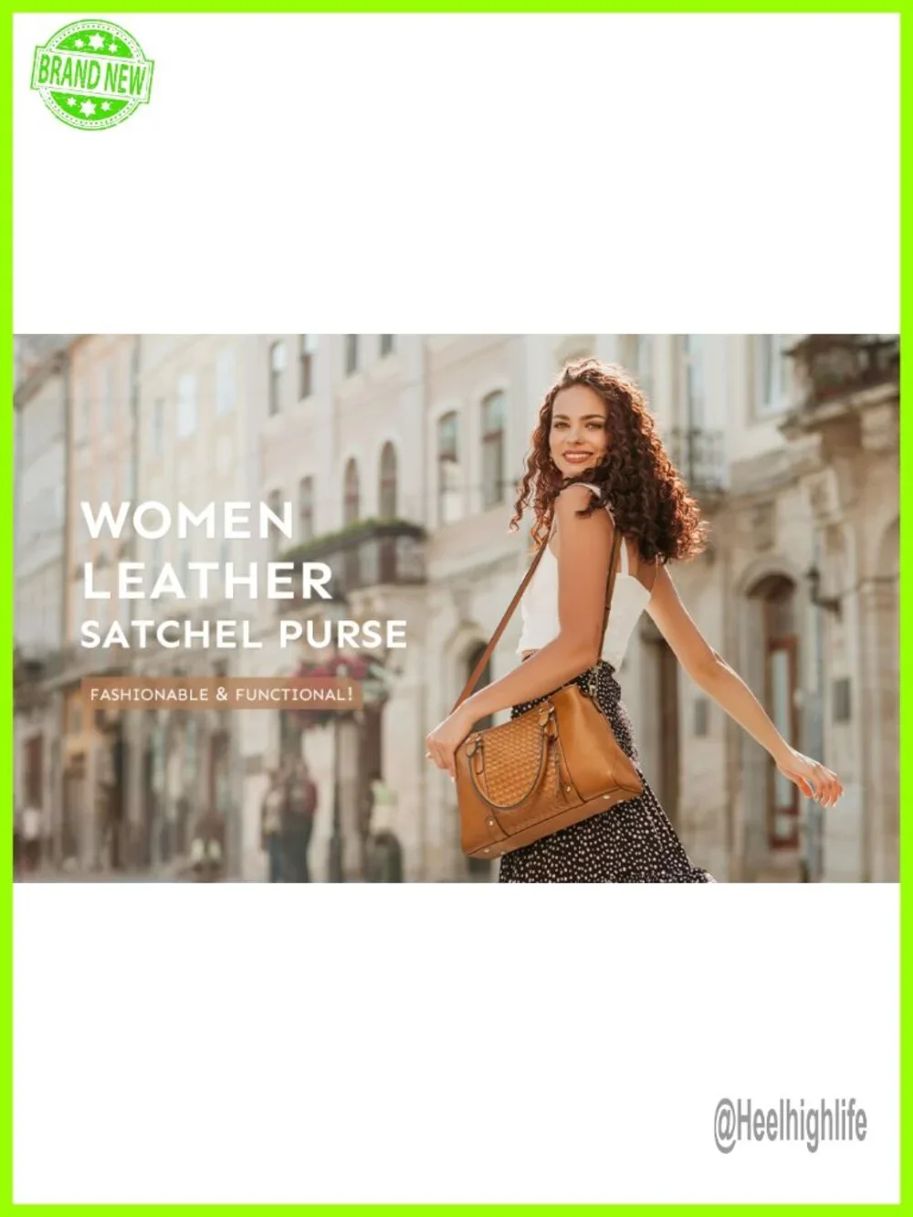 Soft Leather Hobo Satchel Crossbody Bag with Top Handle 3 Ways